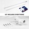 G128 - 6 Feet Tangle Free Spinning Flagpole (Silver) Texas Flag Brass Grommets Spun Polyester 3x5 ft (Flag Included) Aluminum Flag Pole